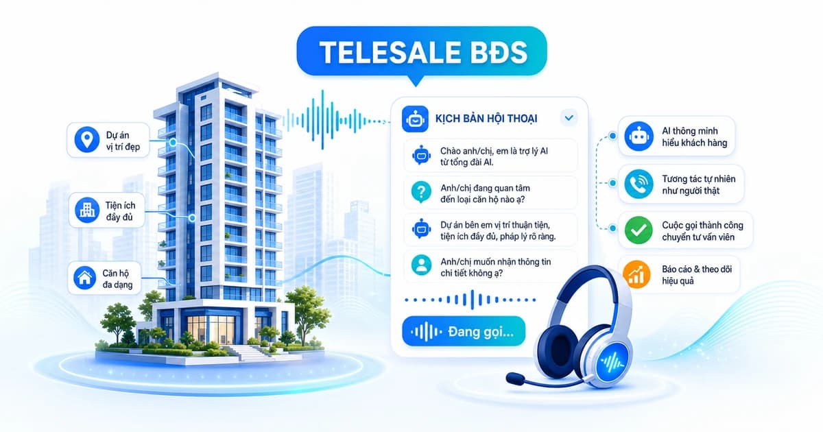 Kịch bản telesale bất động sản chốt lịch