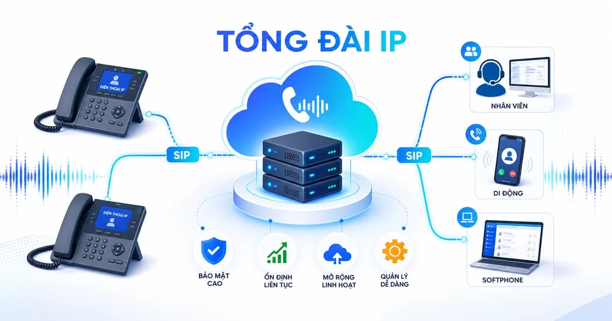Tổng đài IP là gì? Vì sao nên chọn cloud