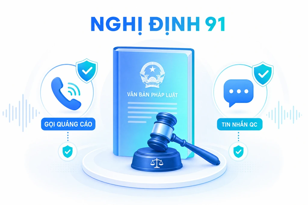 Nghị định 91 quy định về cuộc gọi và tin nhắn quảng cáo gửi tới khách hàng